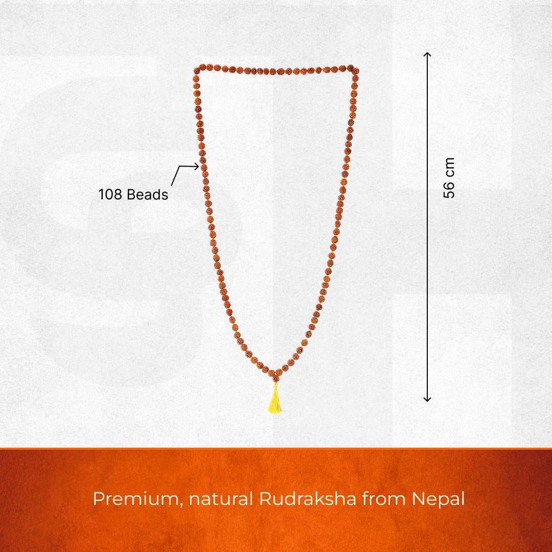 108 Beads Rudraksha Jaap Mala - Image 4