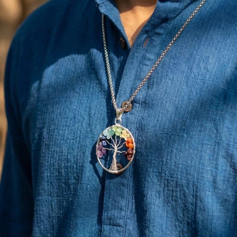 7 Chakra Tree of Life Pendant - Image 6