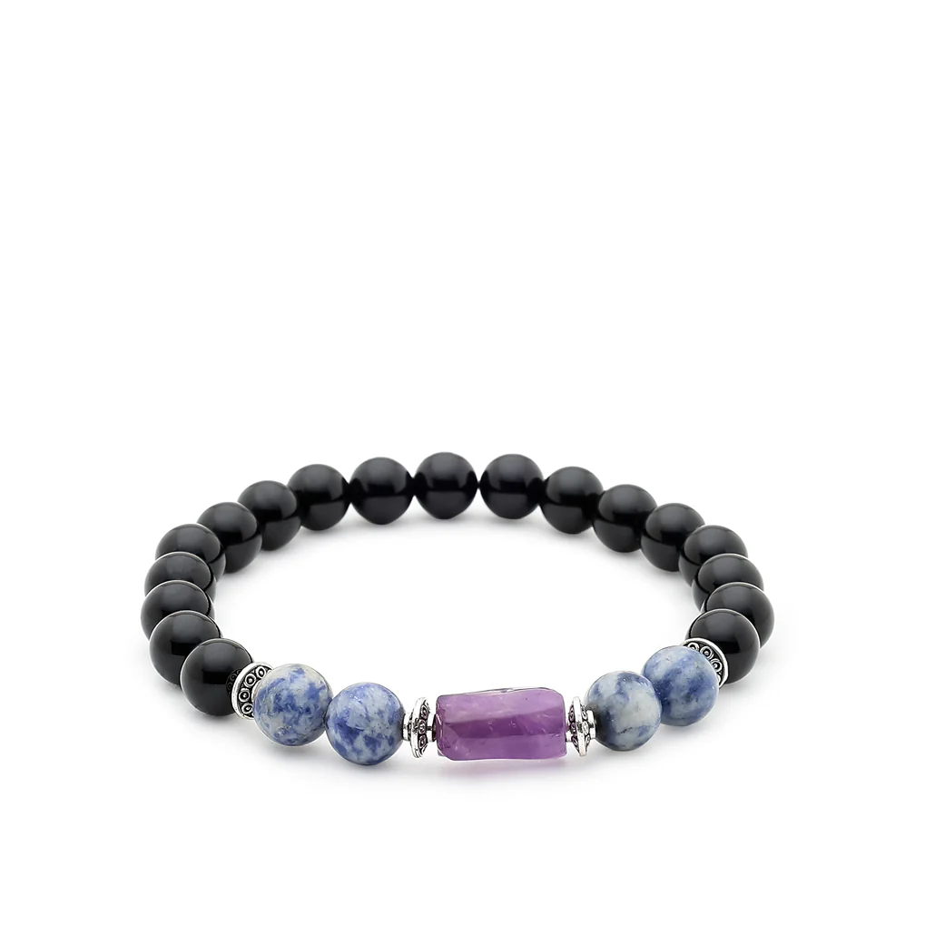 Aquarius (Kumbh Rashi) Stone Bracelet with FREE Raw Selenite Plate - Image 6