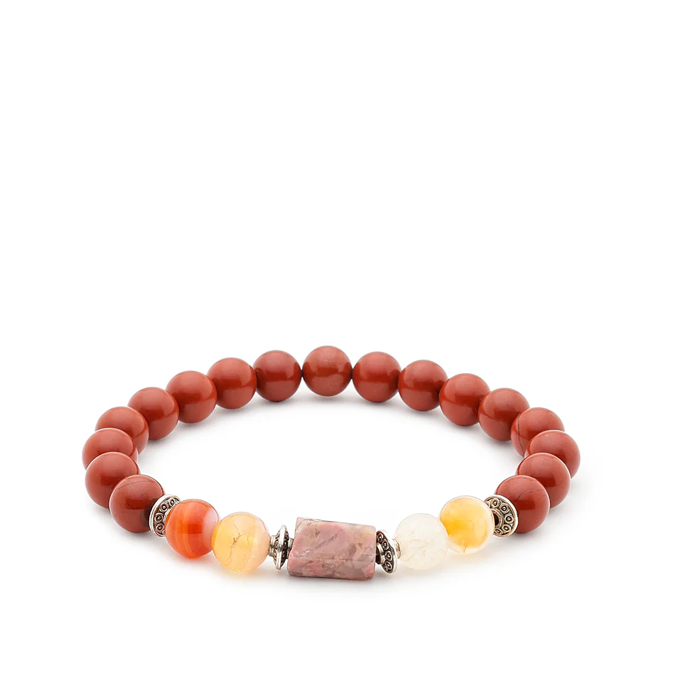 Aries (Mesh Rashi) Stone Bracelet with FREE Raw Selenite Plate - Image 9