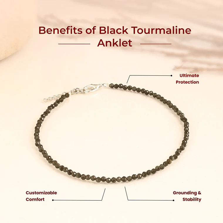 Black Tourmaline Anklet - Image 4