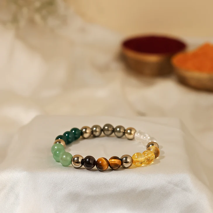 Ultimate Vyapar Vridhi Combo: Laxmi Ganesha Yantra & Money Magnet Bracelet - Image 3
