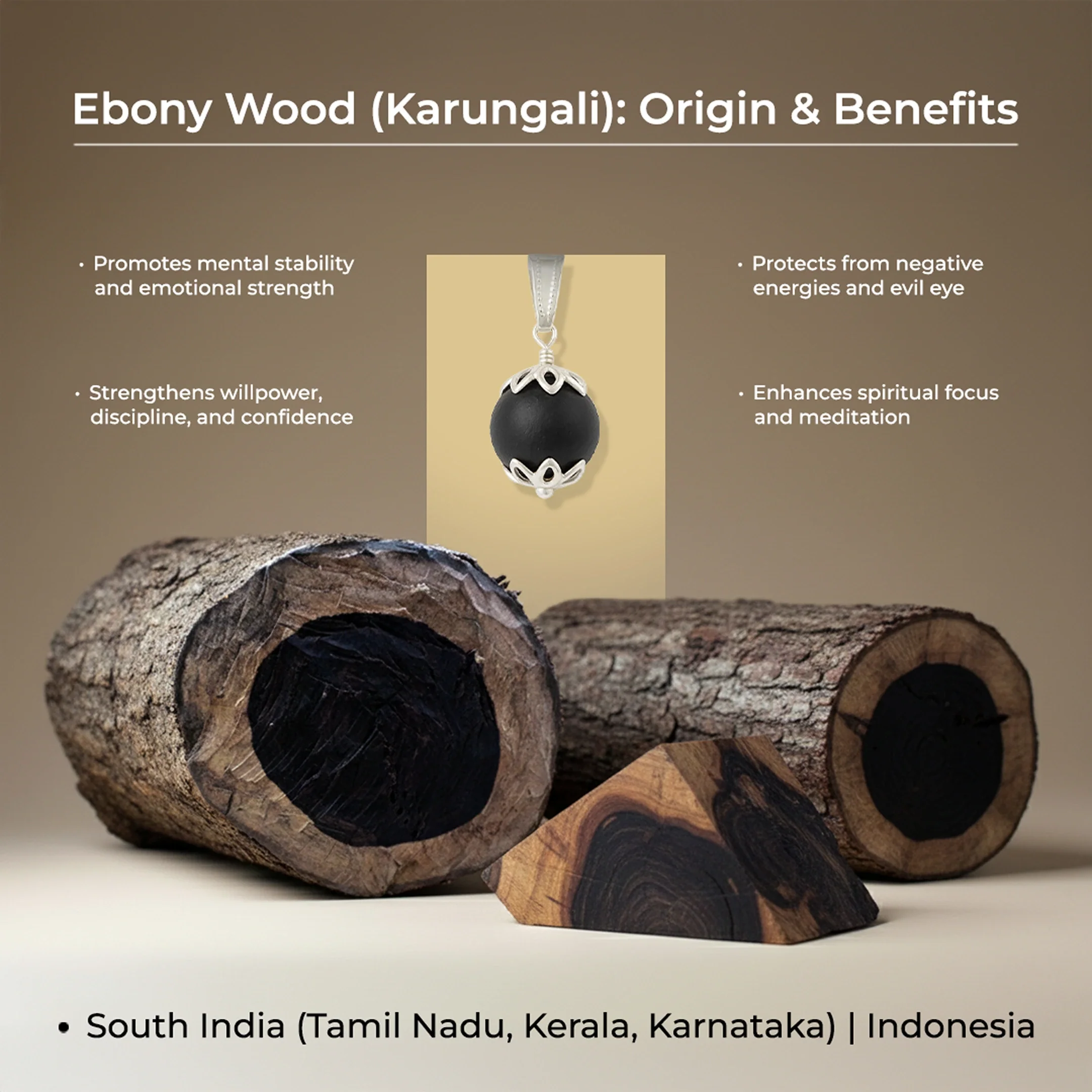 Karungali Link Chain Bracelet - Image 5
