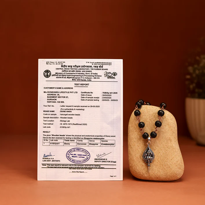Karungali Malai (Copper wire) with Murugan Shastra Pendant - Image 8