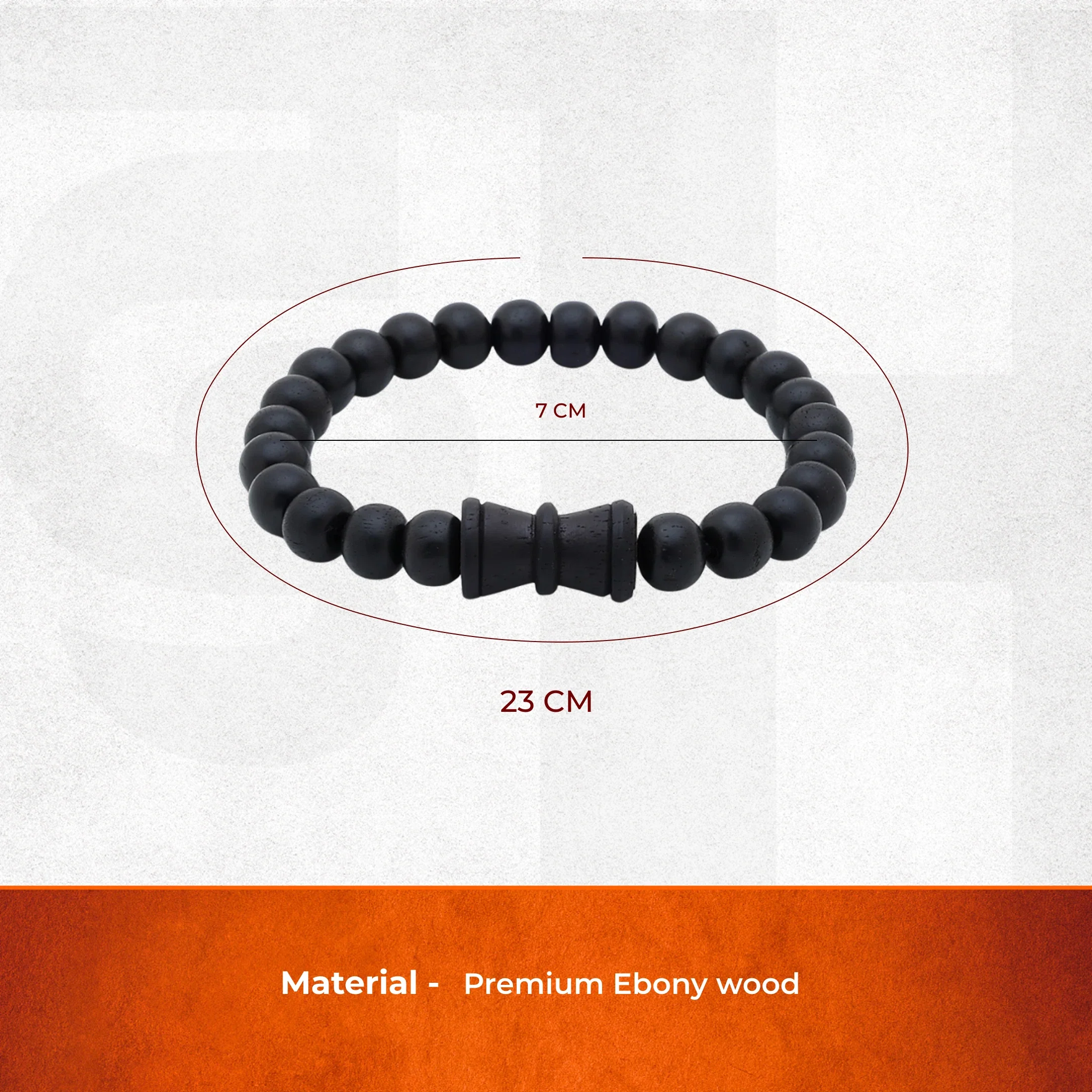 Karungali Malai Damru Bracelet with Govt. Certification - Image 4
