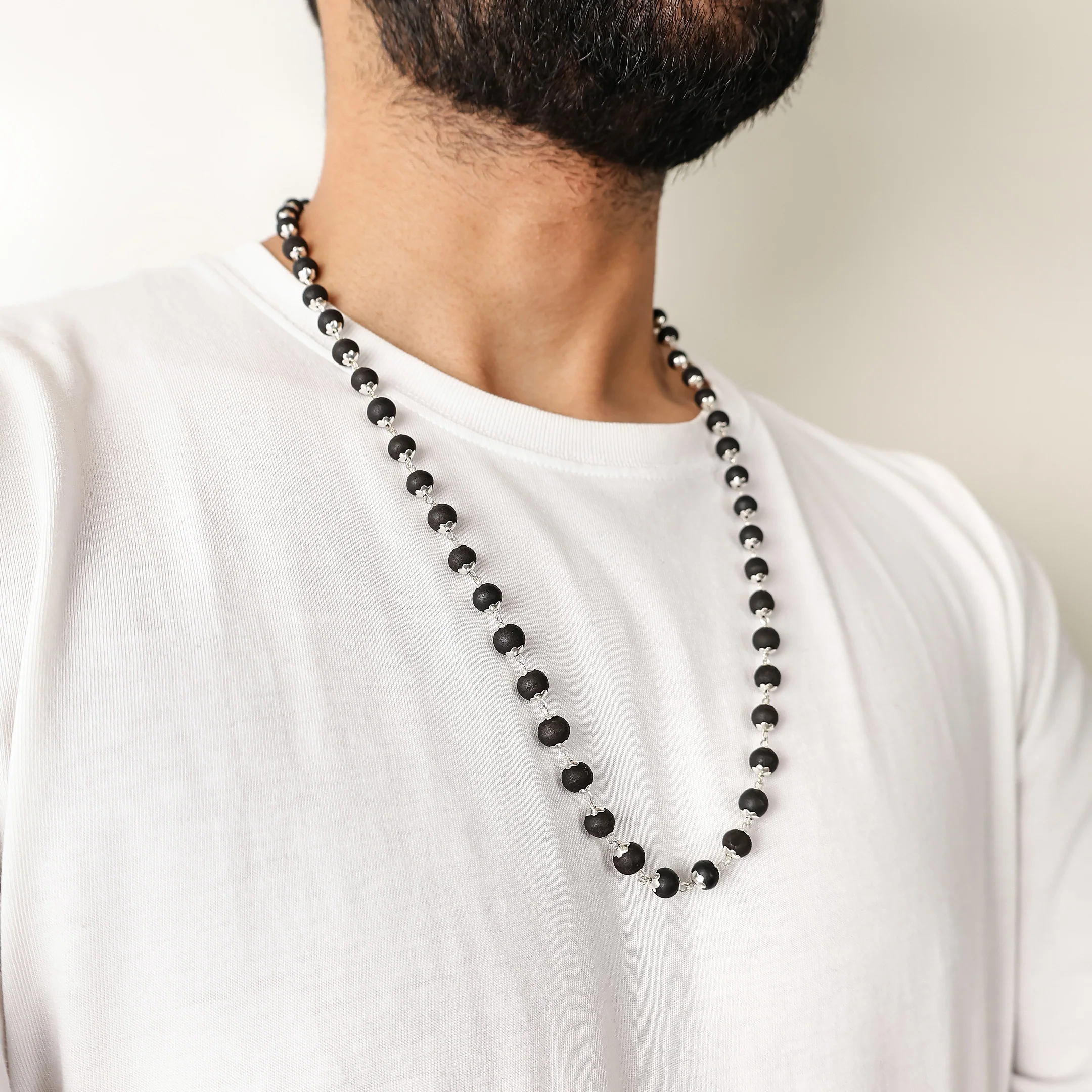Karungali Malai Silver Cap Necklace with Govt. Certified - Image 7