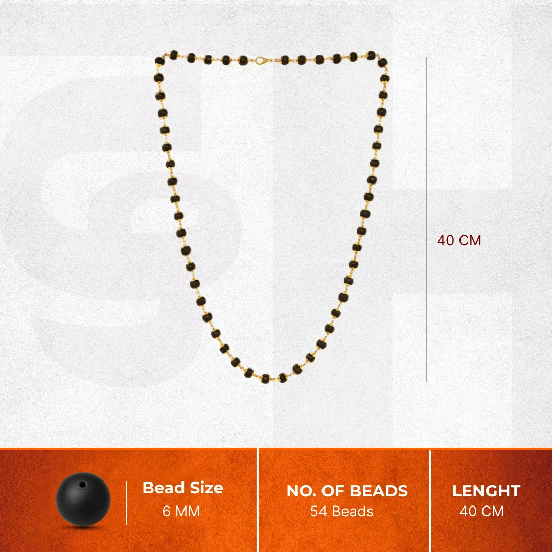 Divine Karungali Malai with Gold Capped Beads | Govt Lab Certified - Image 7