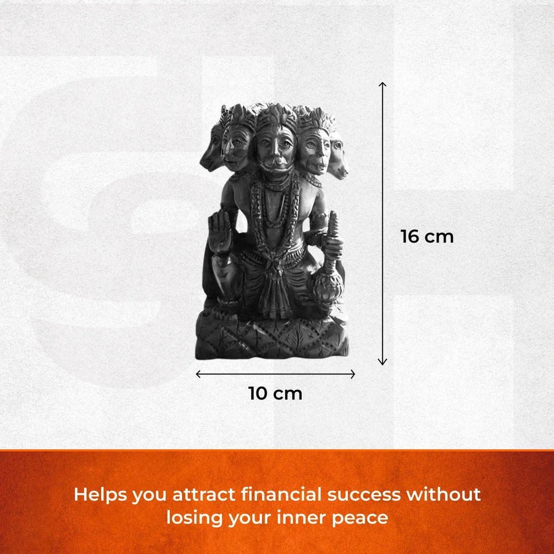 Karungali Panchamukhi Hanuman Idol - Image 3