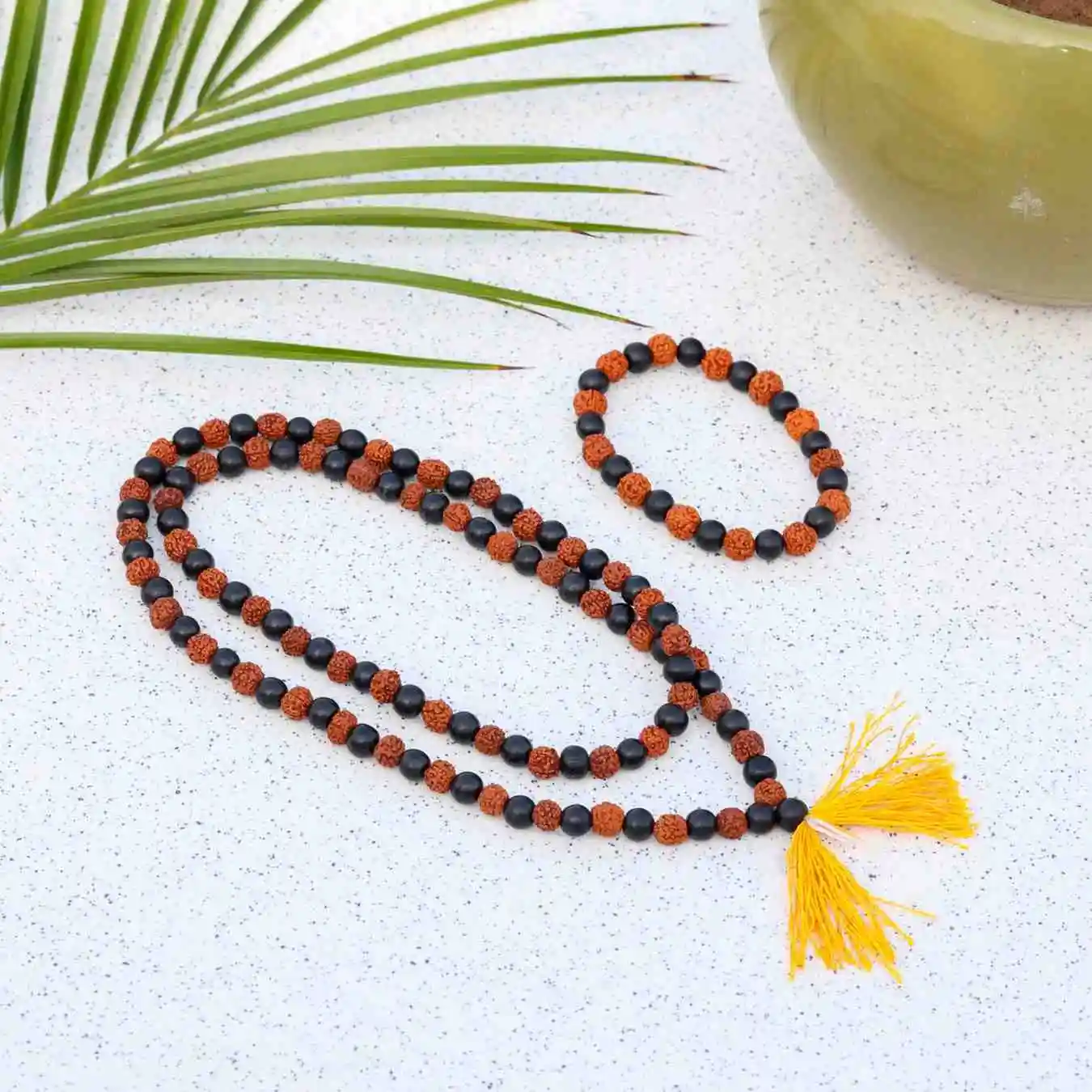 Karungali Rudraksha Mala & Bracelet - Image 2