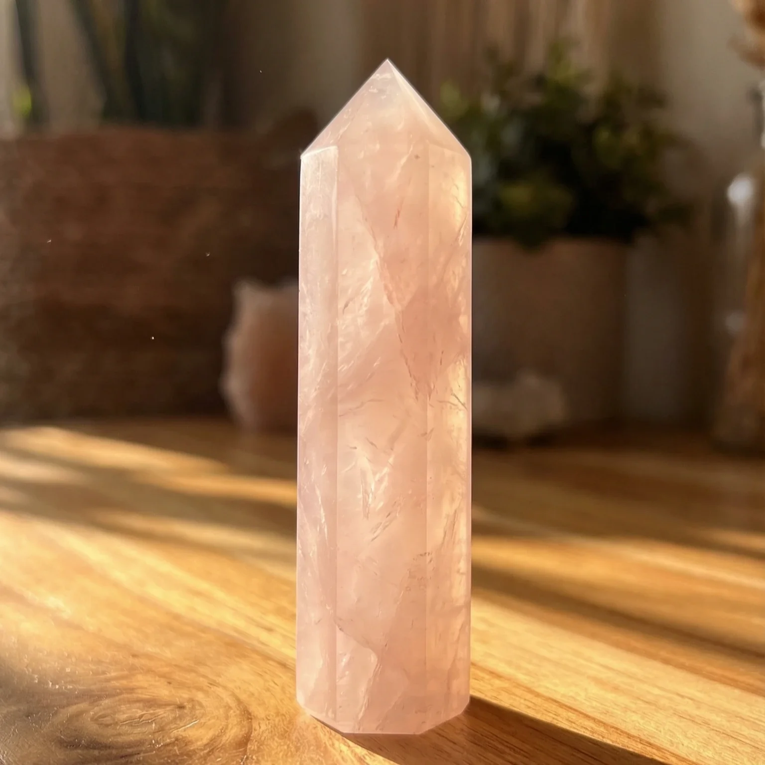 Rose Quartz Crystal Tower - Image 3