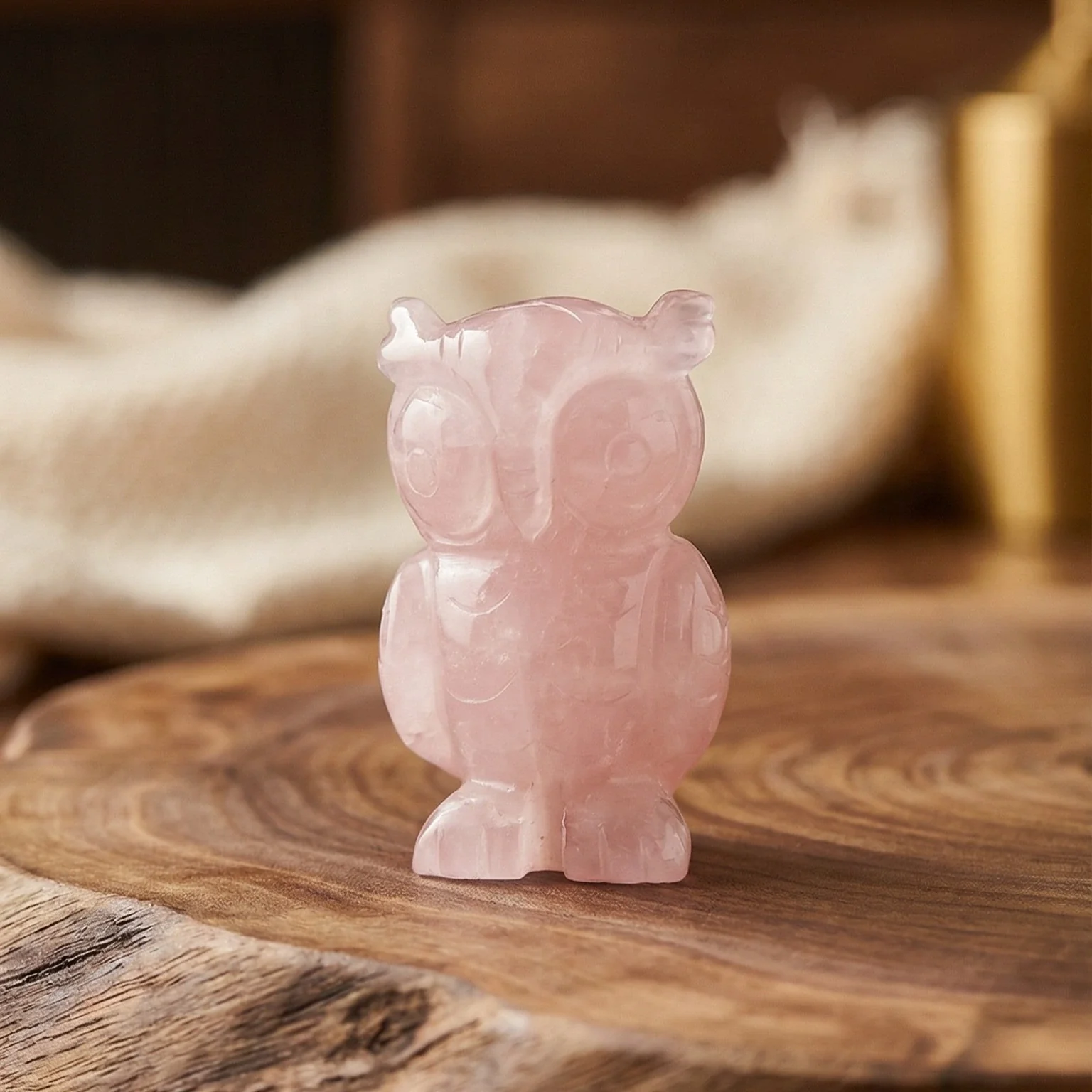 Rose Quartz Owl - Image 3