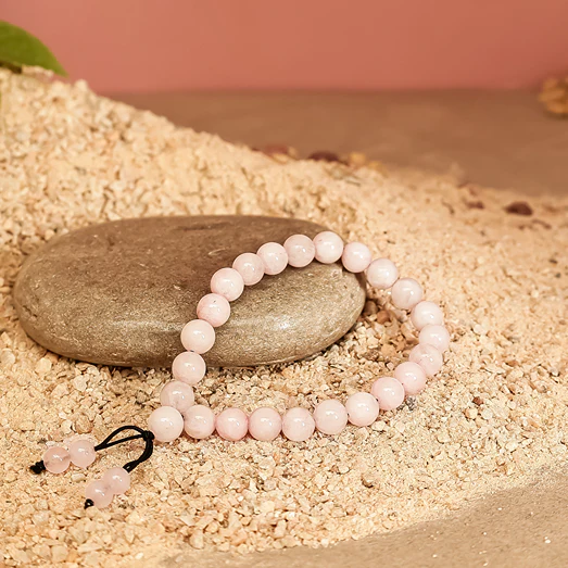 Rose Quartz Stone Bracelet - Image 4