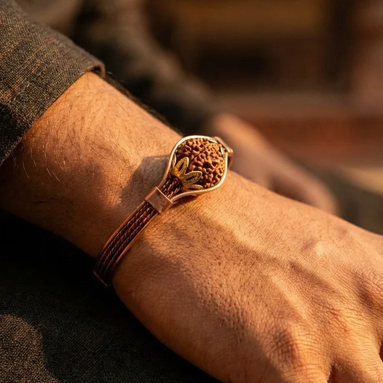 Rudraksha Shakti Copper Bracelet - Image 3