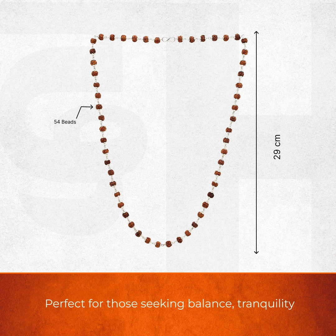 Divine Rudraksha Necklace - 54 Bead - Image 5