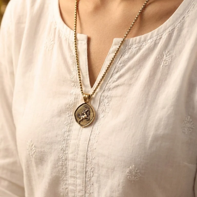 Sagittarius (Dhanu) Rashi Pendant - Image 3