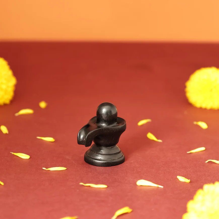 Divine Hindu Shivling Karungali Idol – Ebony Wood - Image 7