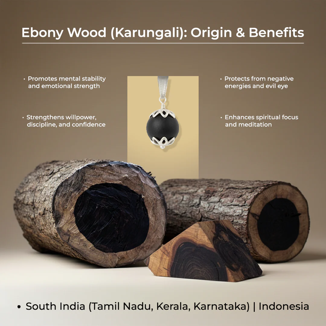 Divine Karungali Malai with Gold Capped Beads | Govt Lab Certified - Image 10