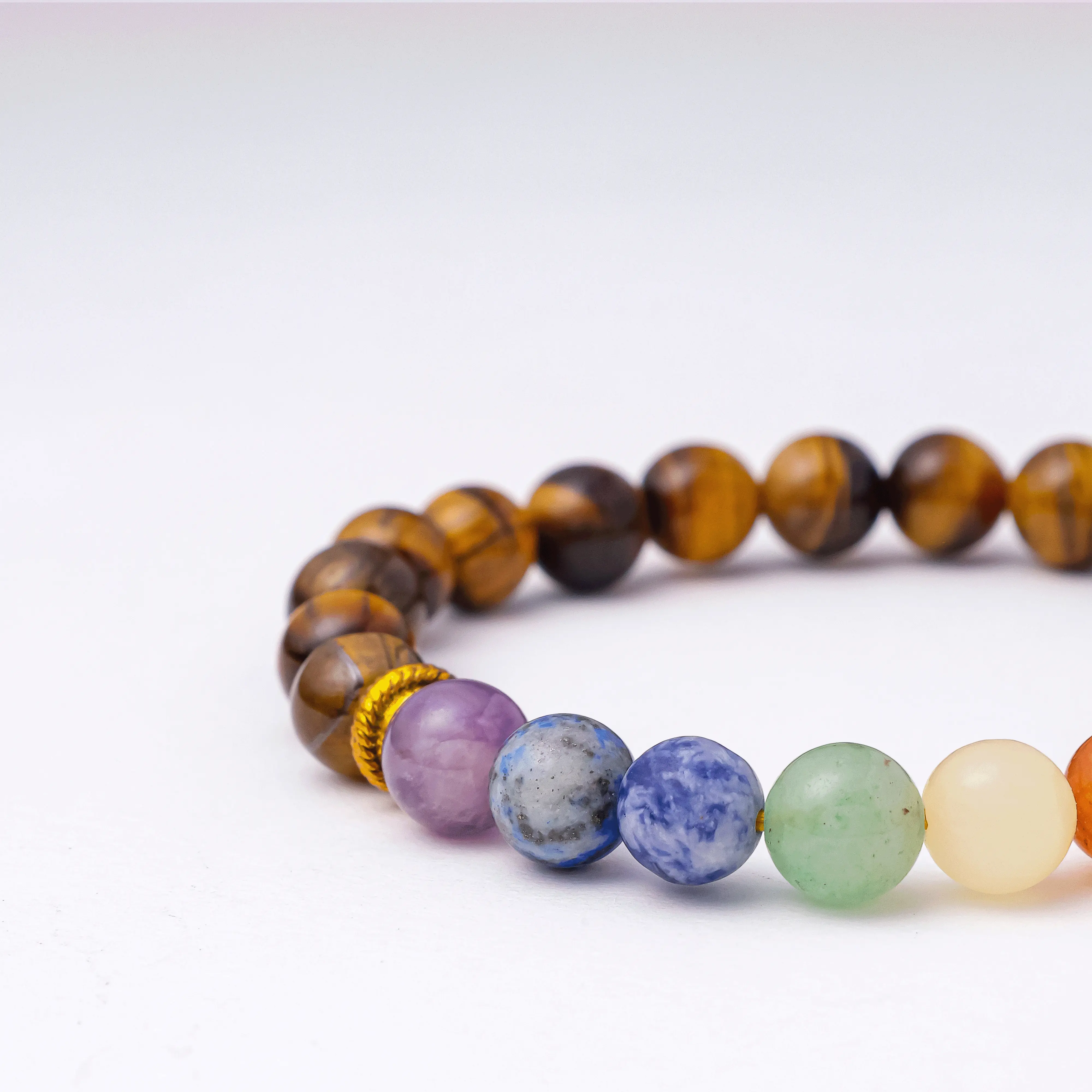 Tiger Eye Chakra Bracelet - Image 7