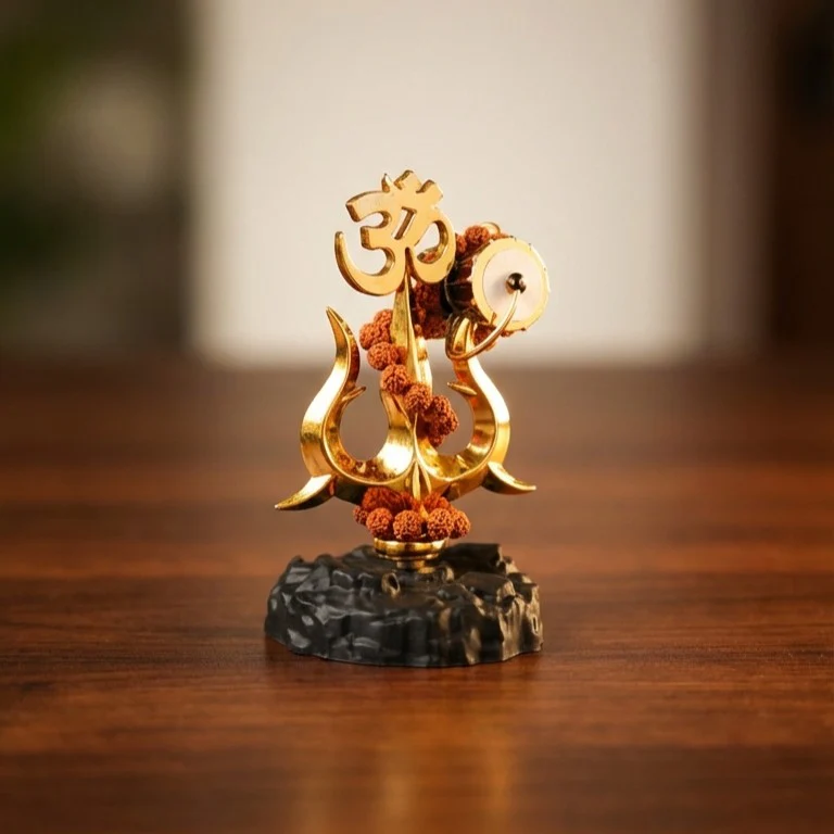 Trishul Damroo with Original Rudraksha - Image 2
