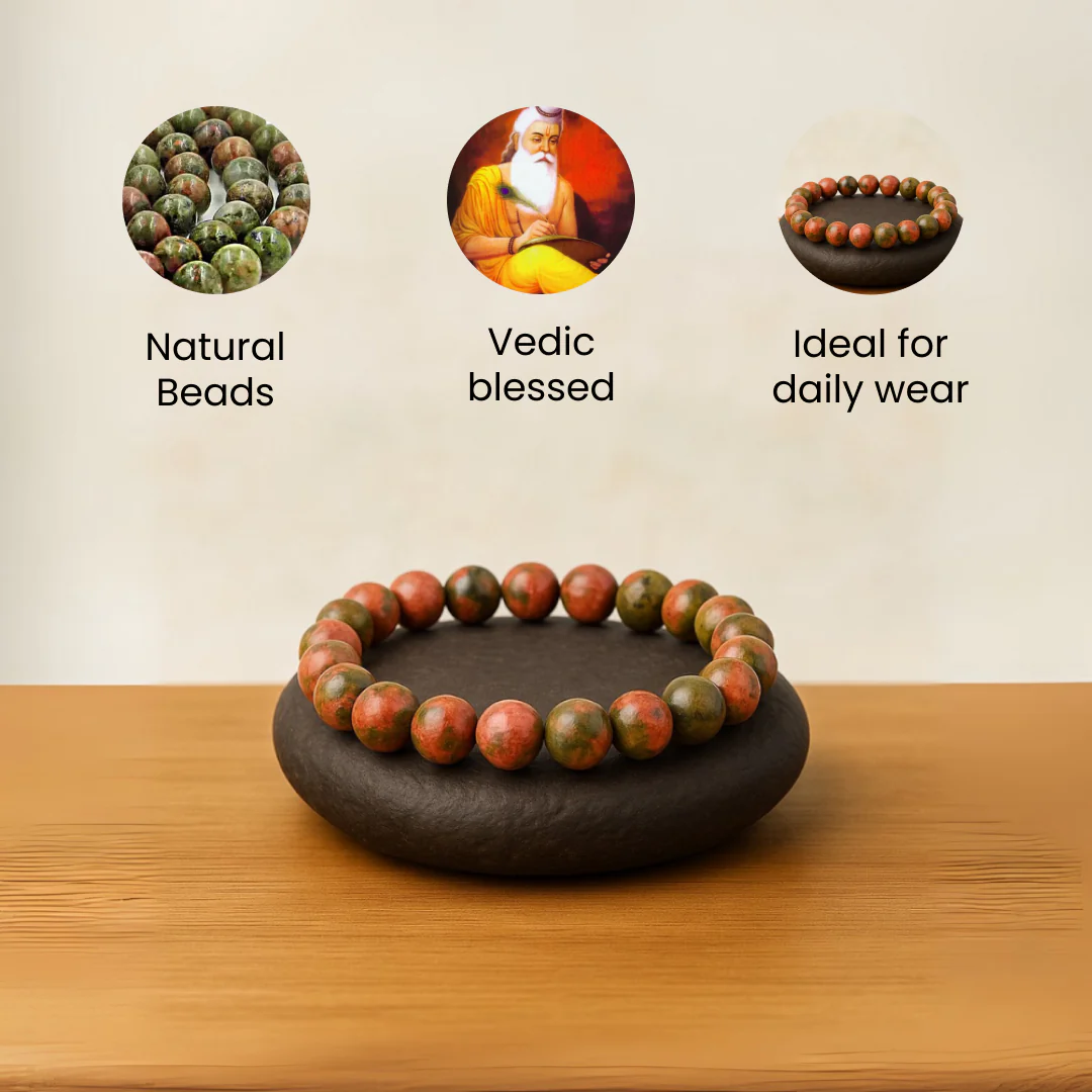 Unakite Stone Bracelet - Image 7